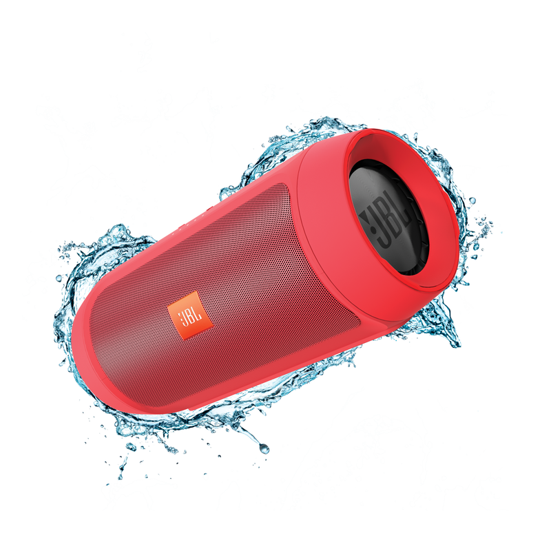 JBL Charge 2+ - Red - Splashproof Bluetooth Speaker with Powerful Bass - Hero image number null