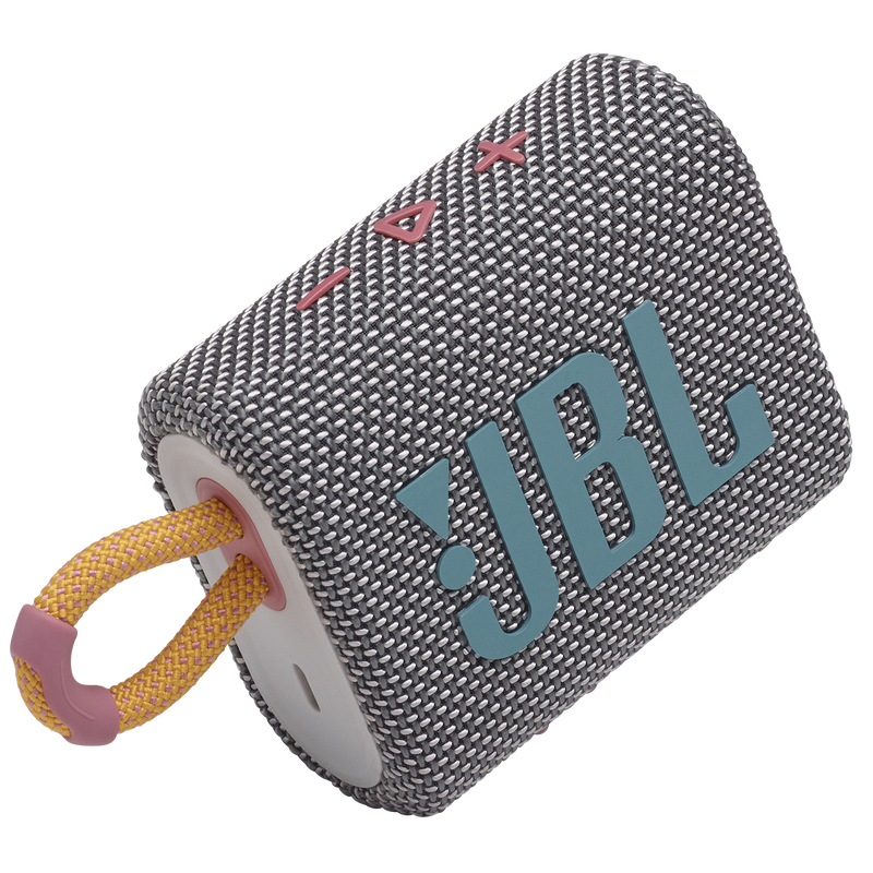 JBL Go 3 - Grey - Portable Waterproof Speaker - Detailshot 1 image number null