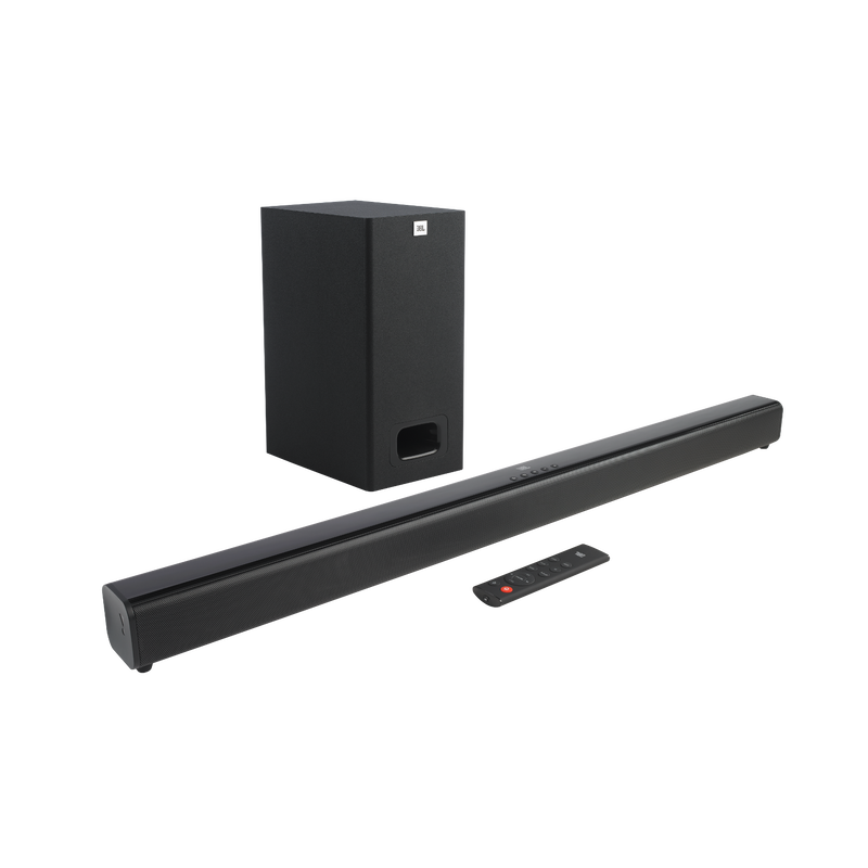 JBL Cinema SB130 - Black - 2.1 Channel soundbar with wired subwoofer - Hero image number null