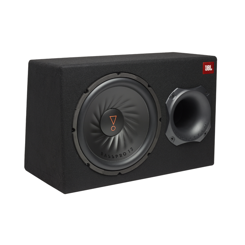 JBL BassPro 12 - Black - 12" (300mm) Car Audio Powered Subwoofer System with Slipstream Port Technology - Hero image number null