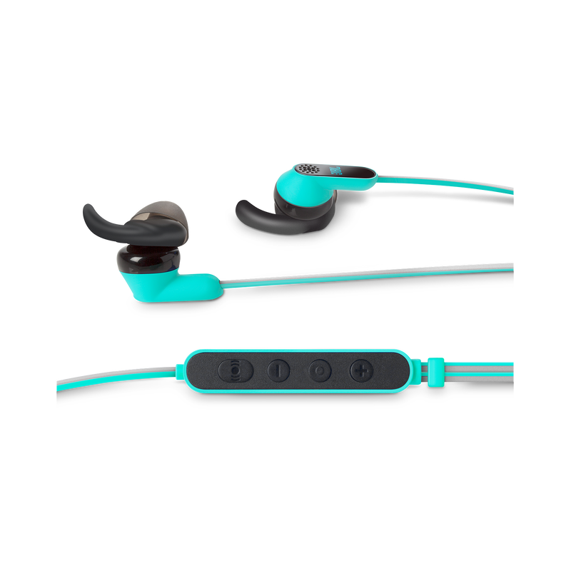 Reflect Aware - Teal - Lightning connector sport earphone with Noise Cancellation and Adaptive Noise Control. - Front image number null