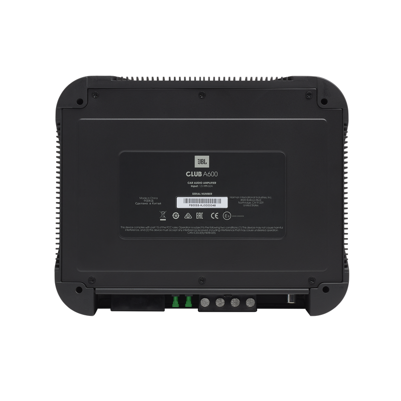 Club A600 - Black - High performance mono subwoofer car amplifier - Bottom image number null