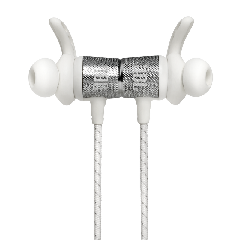 UA Sport Wireless REACT - White - Secure-fitting wireless sport earphones with JBL technology and sound - Detailshot 1 image number null