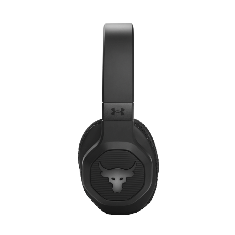 UA Project Rock Over-Ear Training Headphones - Engineered by JBL - Black - Over-Ear ANC Sport Headphones - Detailshot 4 image number null