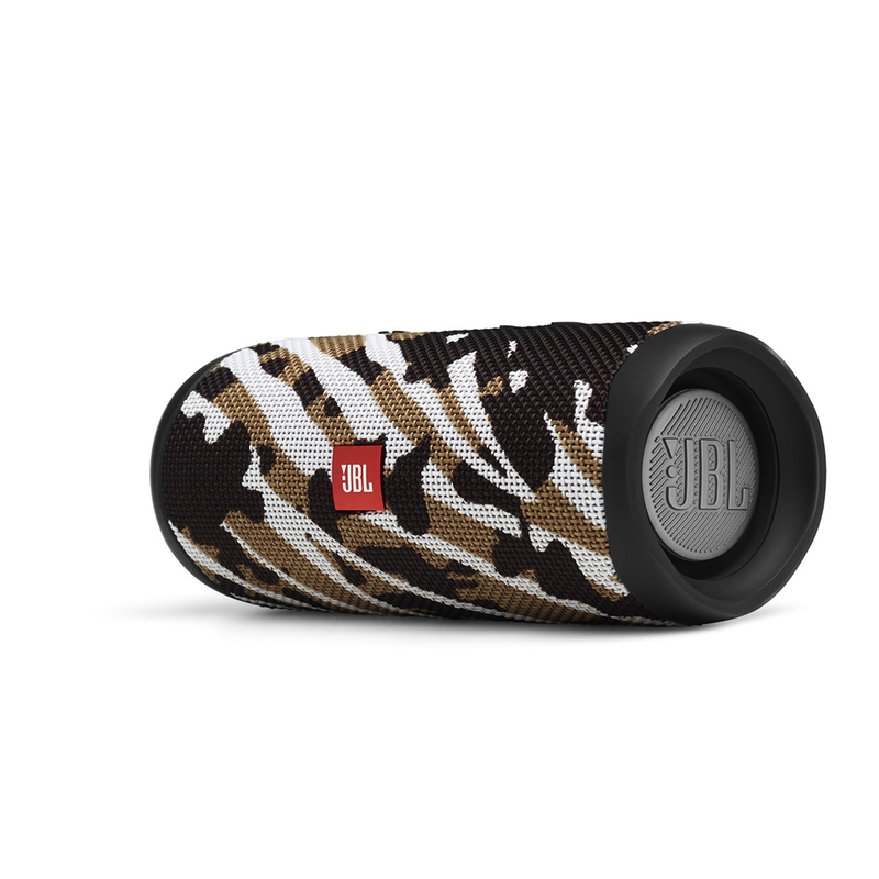 JBL Flip 5 - BlackWhite/Brown Camo - Portable Waterproof Speaker - Detailshot 1 image number null