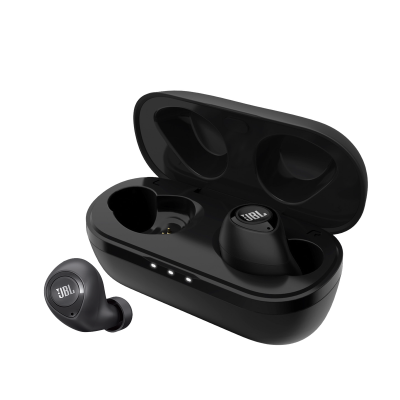 JBL T100TWS - Black - True wireless in-ear headphones. - Detailshot 3 image number null