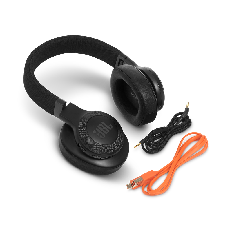 JBL E55BT - Black - Wireless over-ear headphones - Detailshot 5 image number null