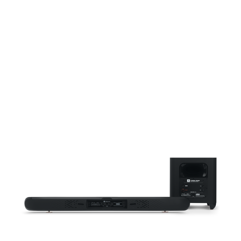 Cinema SB 450 - Black - 4K Ultra-HD soundbar with wireless subwoofer. - Back image number null