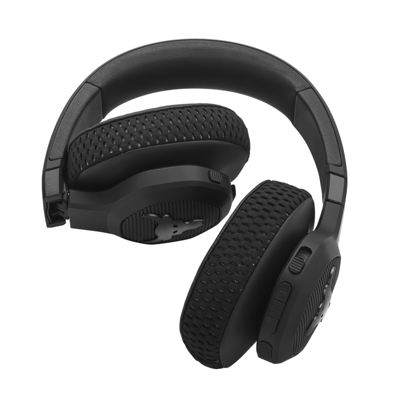 UA Project Rock Over-Ear Training Headphones - Engineered by JBL - Black - Over-Ear ANC Sport Headphones - Detailshot 2 image number null