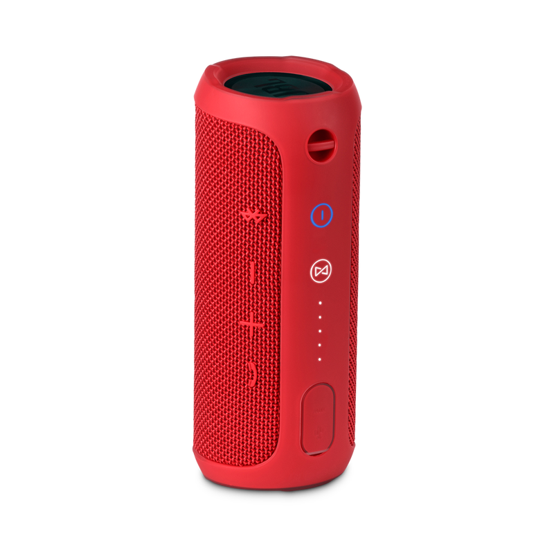 JBL Flip 3 - Red - Splashproof portable Bluetooth speaker with powerful sound and speakerphone technology - Back image number null