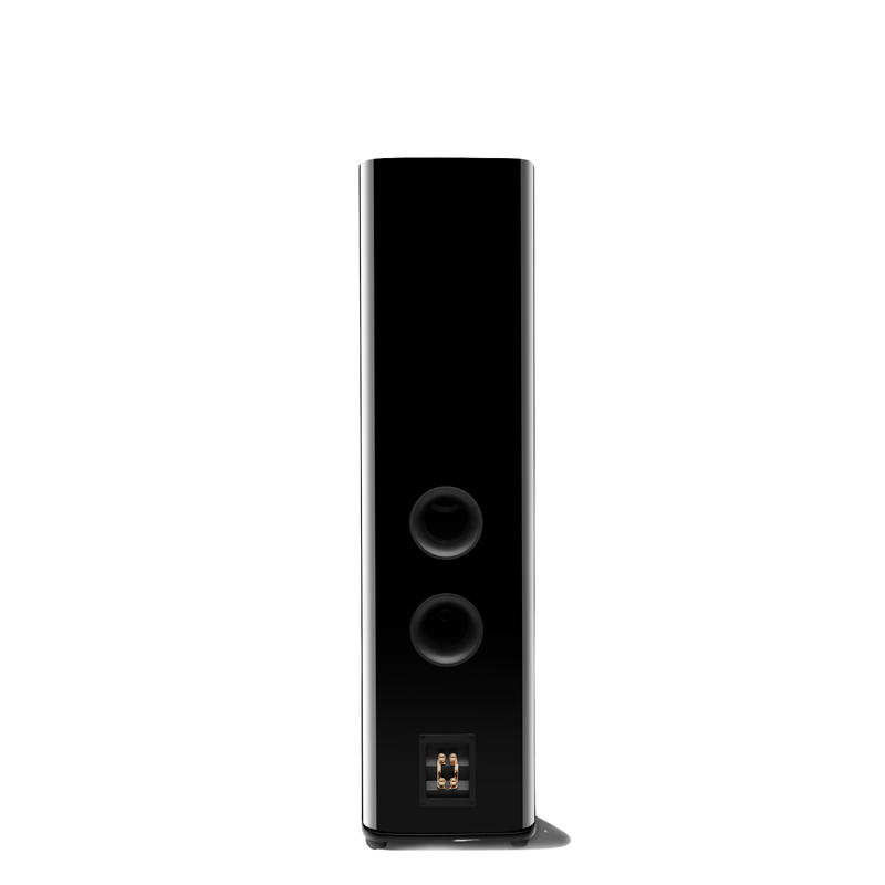 HDI-3800 - Black Gloss - 2 ½-way Triple 8-inch (200mm) Floorstanding Loudspeaker - Back image number null