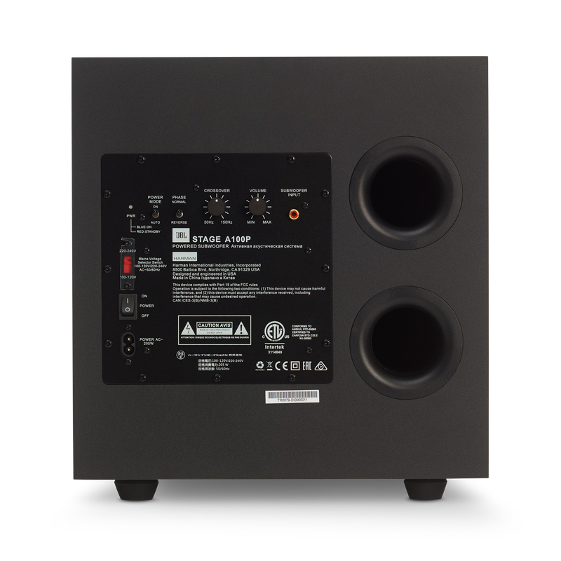 JBL Stage A100P - Black - Home Audio Loudspeaker System - Back image number null