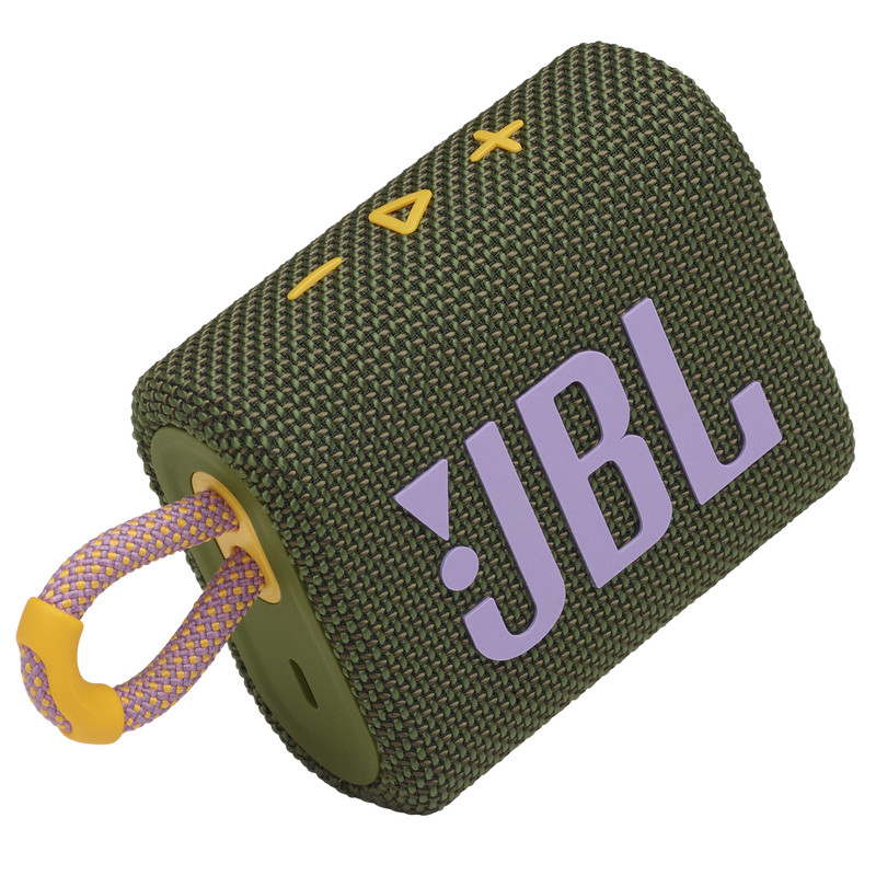 JBL Go 3 - Green - Portable Waterproof Speaker - Detailshot 1 image number null