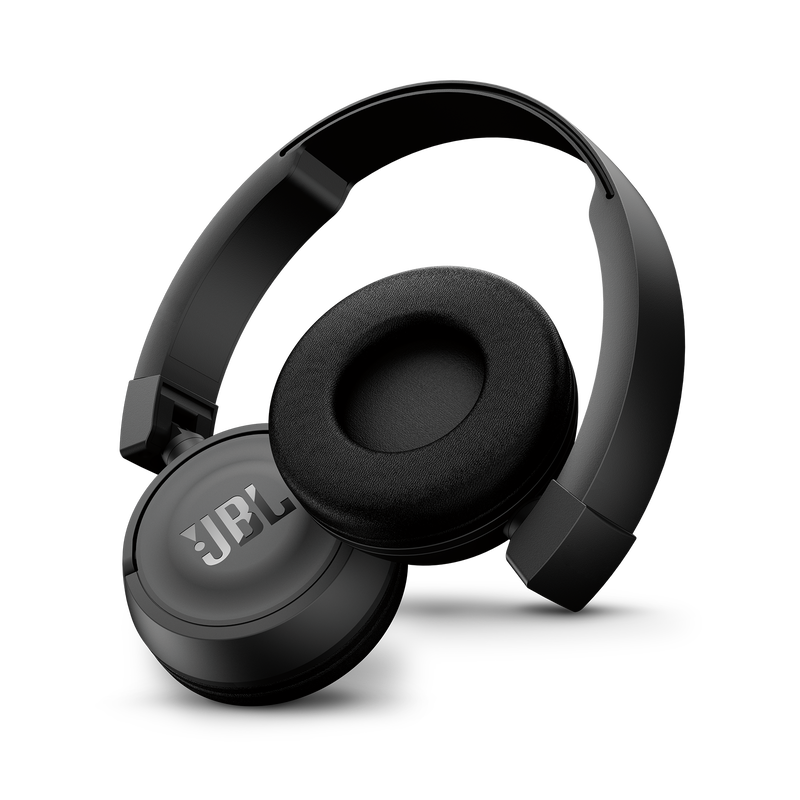 JBL T450BT - Black - Wireless on-ear headphones - Detailshot 1 image number null