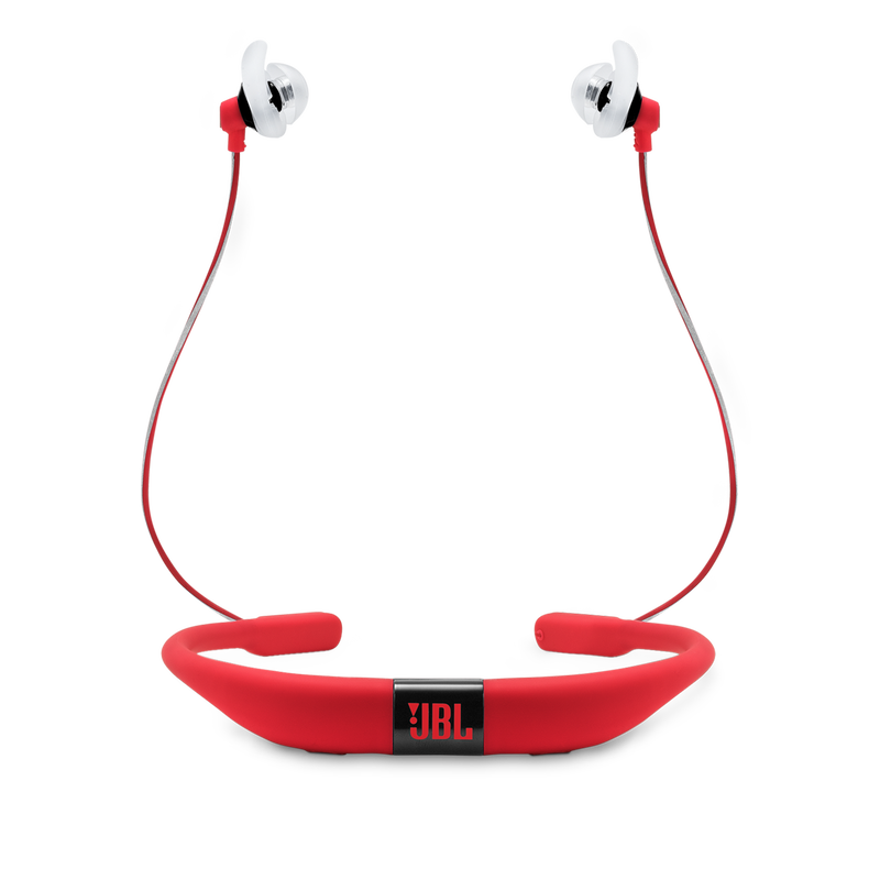 JBL Reflect Fit - Red - Heart Rate Wireless Headphones - Back image number null