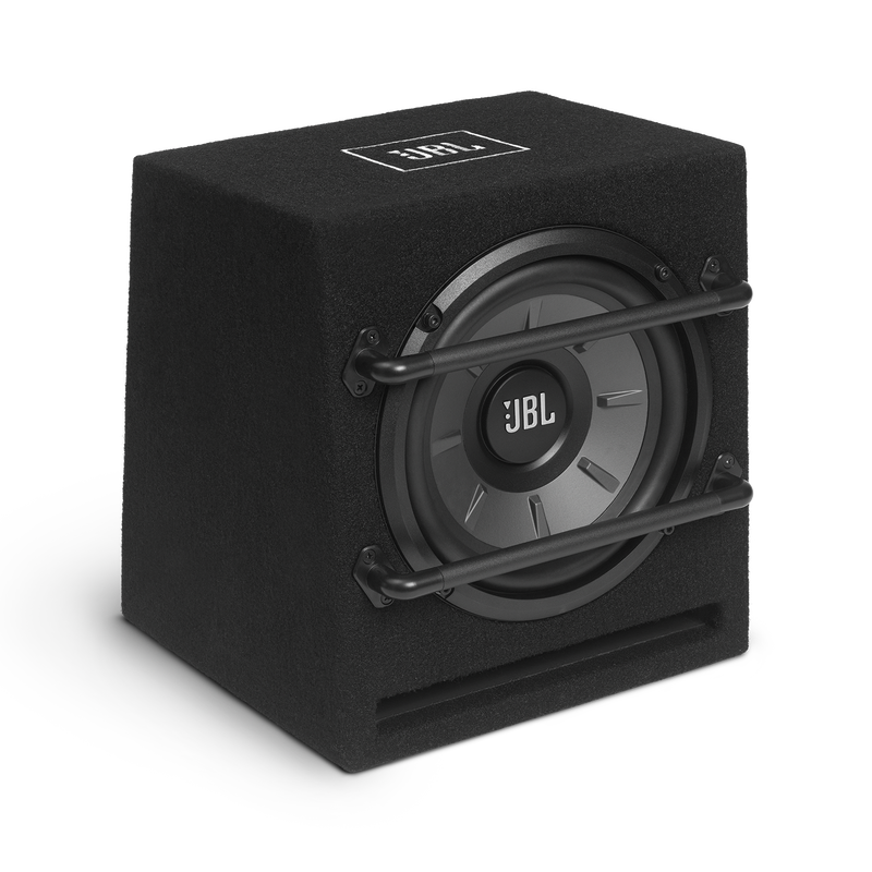 JBL Stage 800BA Enclosure - Black - Stage Series Powered 8” (200mm) Subwoofer System - Hero image number null