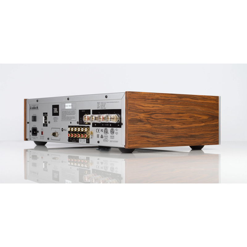 JBL SA750 - Teak - Streaming Integrated Stereo Amplifier - Detailshot 2 image number null