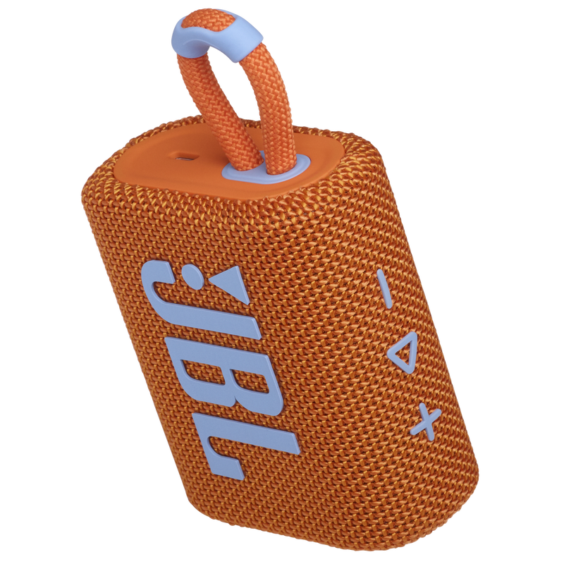 JBL Go 3 - Orange - Portable Waterproof Speaker - Detailshot 2 image number null