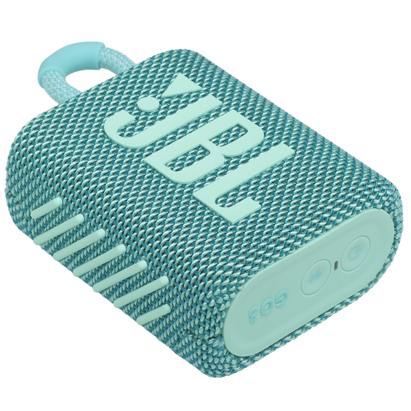 JBL Go 3 - Teal - Portable Waterproof Speaker - Detailshot 3 image number null
