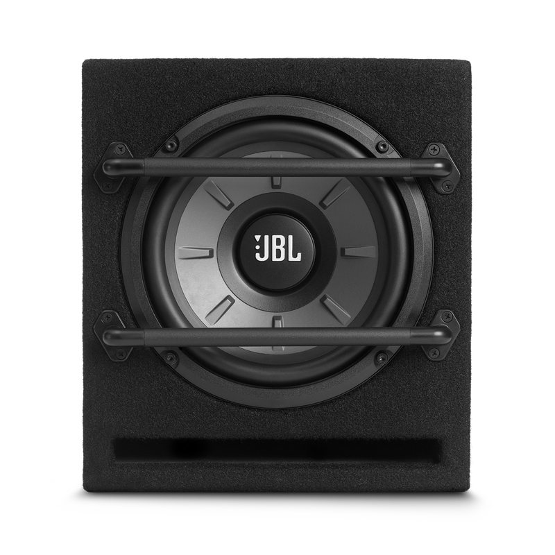 JBL Stage 800BA Enclosure - Black - Stage Series Powered 8” (200mm) Subwoofer System - Front image number null