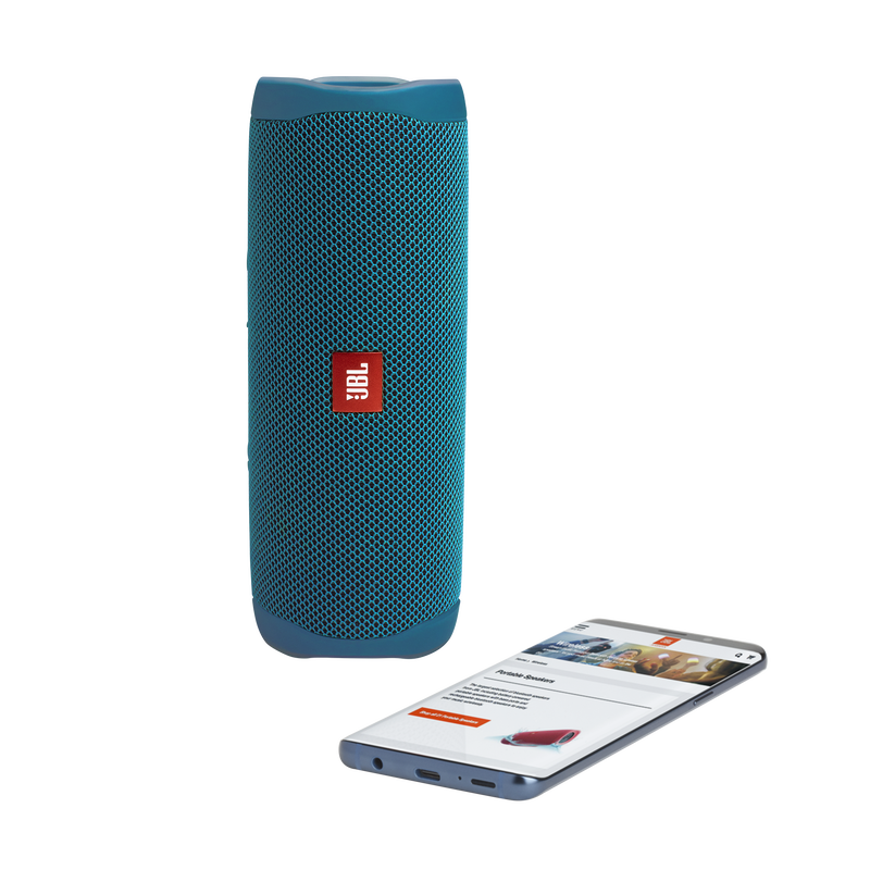 JBL Flip 5 Eco edition - Ocean Blue - Portable Speaker - Eco edition - Detailshot 1 image number null