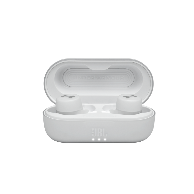 UA True Wireless Streak - White - Ultra-compact In-Ear Sport Headphones - Detailshot 4 image number null