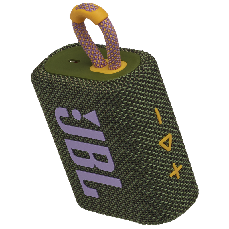 JBL Go 3 - Green - Portable Waterproof Speaker - Detailshot 2 image number null