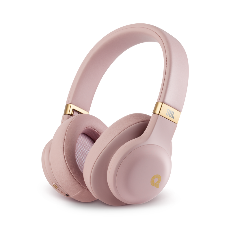 JBL E55BT Quincy Edition - Dusty Rose - Wireless over-ear headphones with Quincy’s signature sound. - Hero image number null