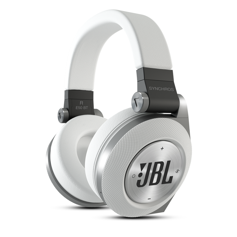 Synchros E50BT - White - Over-ear, Bluetooth headphones with ShareMe music sharing - Detailshot 1 image number null