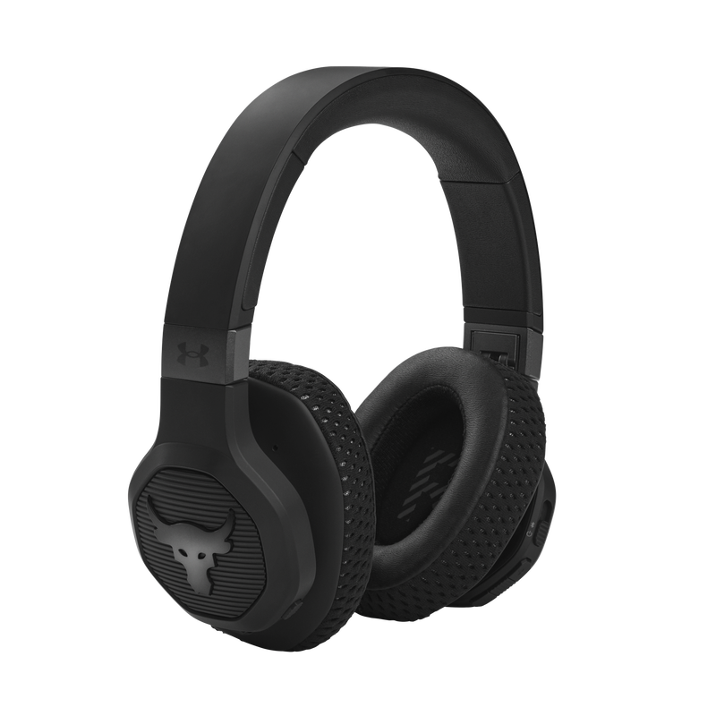 UA Project Rock Over-Ear Training Headphones - Engineered by JBL - Black - Over-Ear ANC Sport Headphones - Right image number null