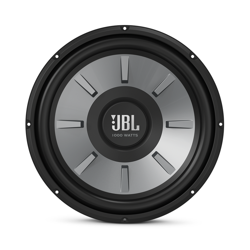 JBL Stage 1210 Subwoofer - Black - 12" (300mm) woofer with 250 RMS and 1000W peak power handling. - Front image number null