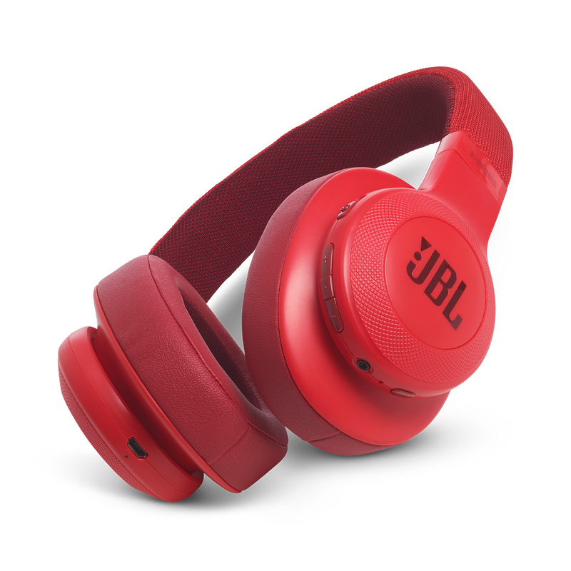 JBL E55BT - Red - Wireless over-ear headphones - Hero image number null