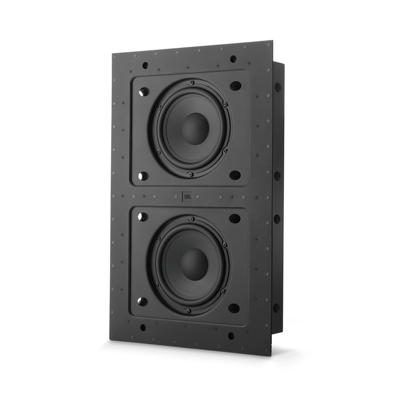 SSW-4 - Black Matte - Dual 8” (200mm) In-wall Passive Subwoofer - Hero image number null