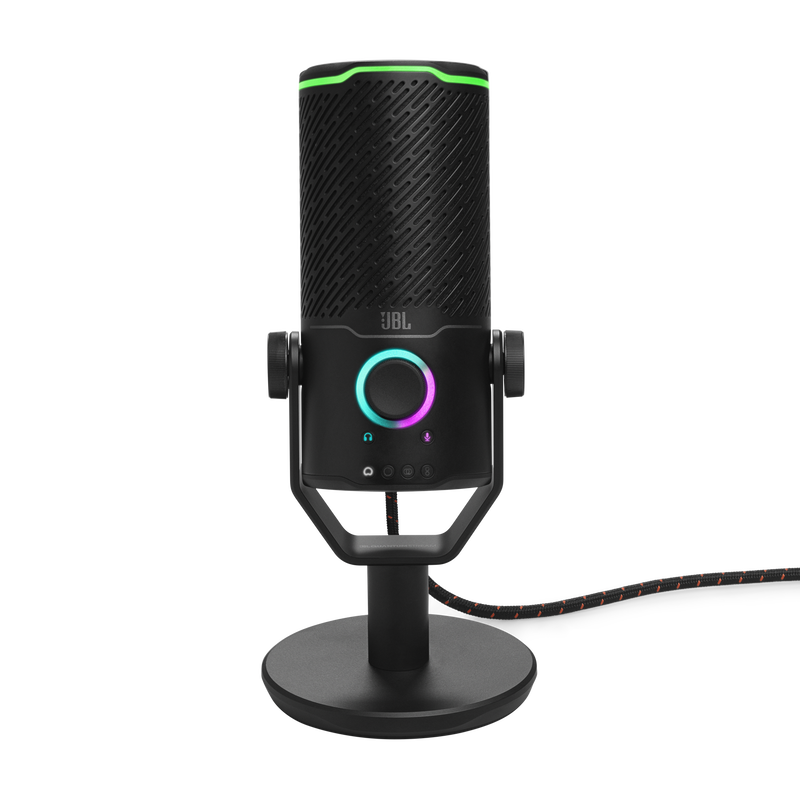 JBL Quantum Stream Studio - Chrome - Quad pattern premium USB microphone for streaming, recording and gaming - Front image number null