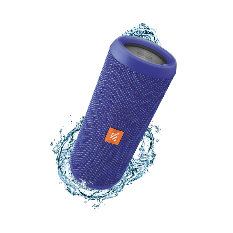 JBL Flip 3 - Blue - Splashproof portable Bluetooth speaker with powerful sound and speakerphone technology - Hero image number null