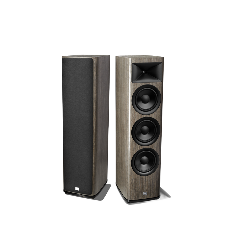 HDI-3800 - Grey Oak - 2 ½-way Triple 8-inch (200mm) Floorstanding Loudspeaker - Detailshot 1 image number null