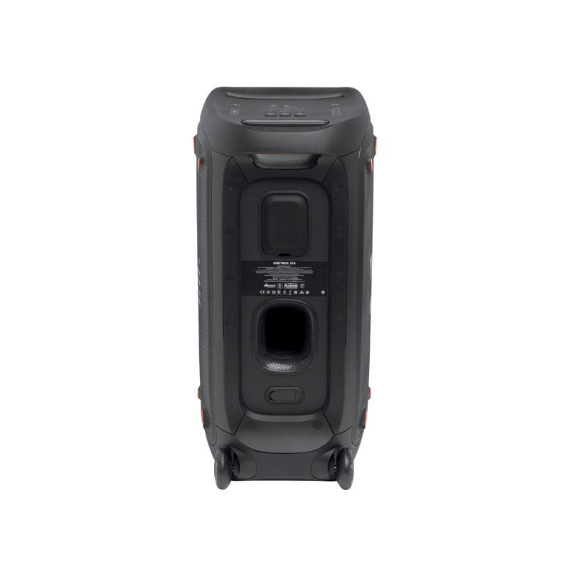 JBL Partybox 310 - Black - Portable party speaker with dazzling lights and powerful JBL Pro Sound - Back image number null