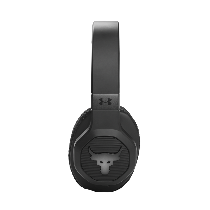 UA Project Rock Over-Ear Training Headphones - Engineered by JBL - Black - Over-Ear ANC Sport Headphones - Detailshot 3 image number null