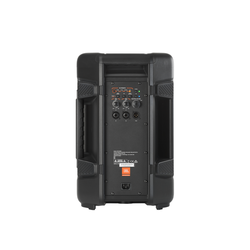 JBL IRX108BT - Black - Powered 8” Portable Speaker with Bluetooth® - Back image number null