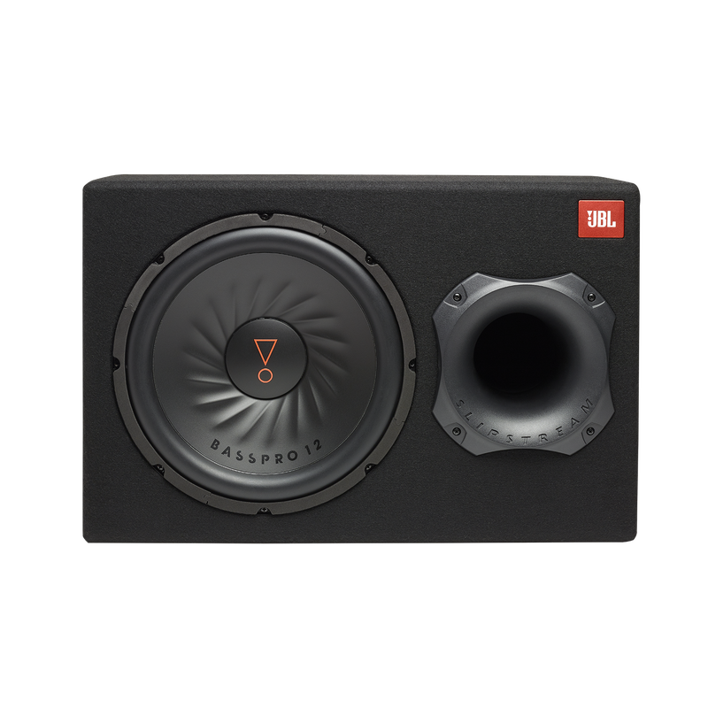 JBL BassPro 12 - Black - 12" (300mm) Car Audio Powered Subwoofer System with Slipstream Port Technology - Front image number null