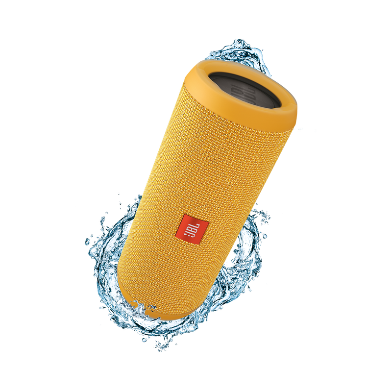 JBL Flip 3 - Yellow - Splashproof portable Bluetooth speaker with powerful sound and speakerphone technology - Hero image number null