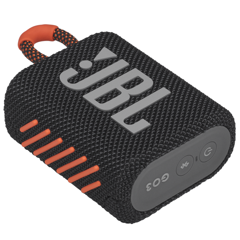 JBL Go 3 - Black / Orange - Portable Waterproof Speaker - Detailshot 3 image number null