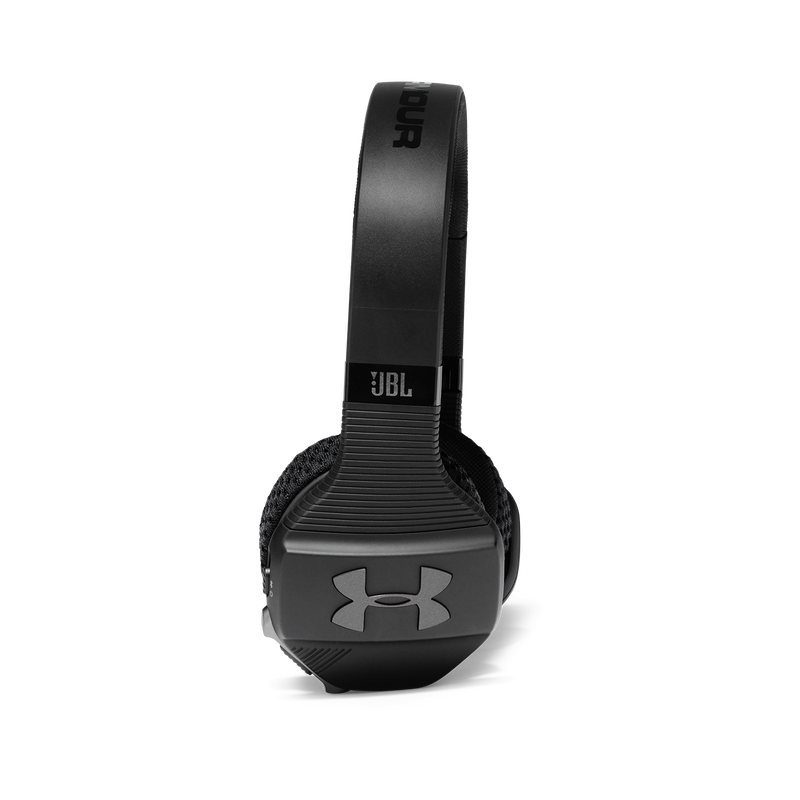 UA Sport Wireless Train – Engineered by JBL - Black - Wireless on-ear headphone built for the gym - Detailshot 1 image number null