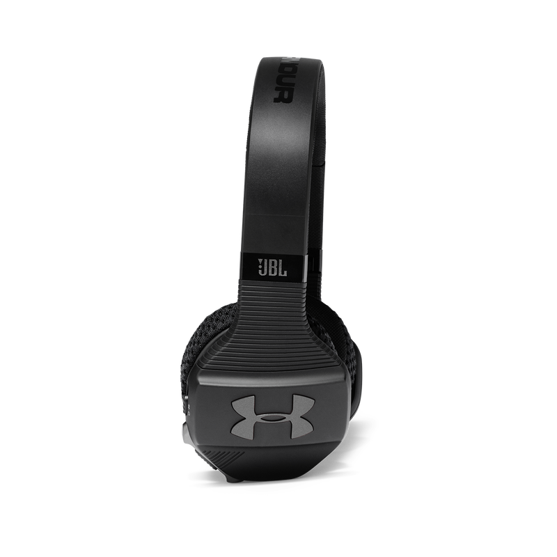 UA Sport Wireless Train – Engineered by JBL - Black - Wireless on-ear headphone built for the gym - Detailshot 1 image number null