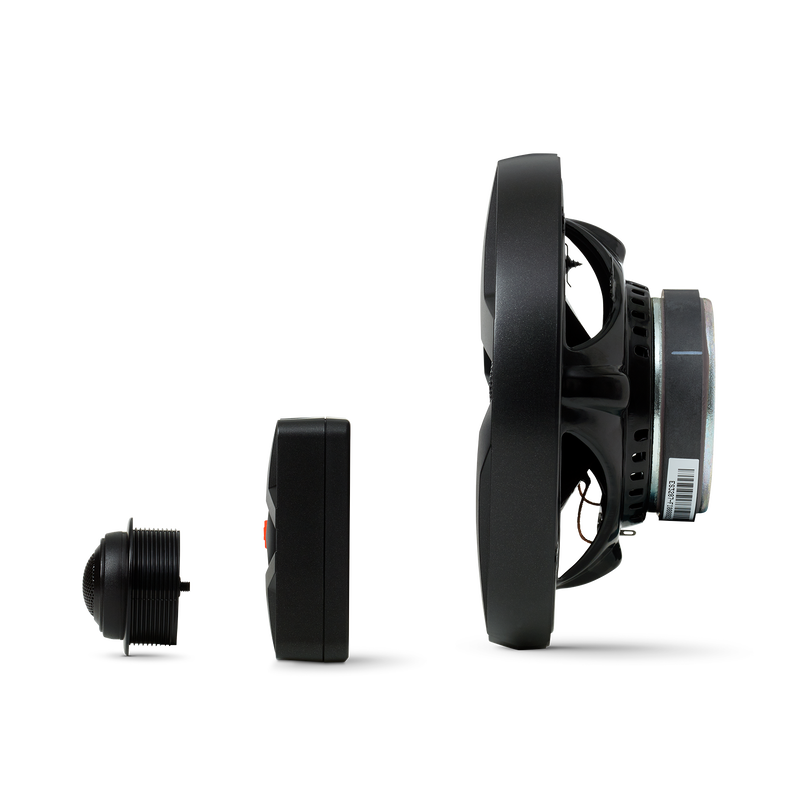 GX608C - Black - 6-1/2" Car Audio Component Speaker System - Detailshot 2 image number null