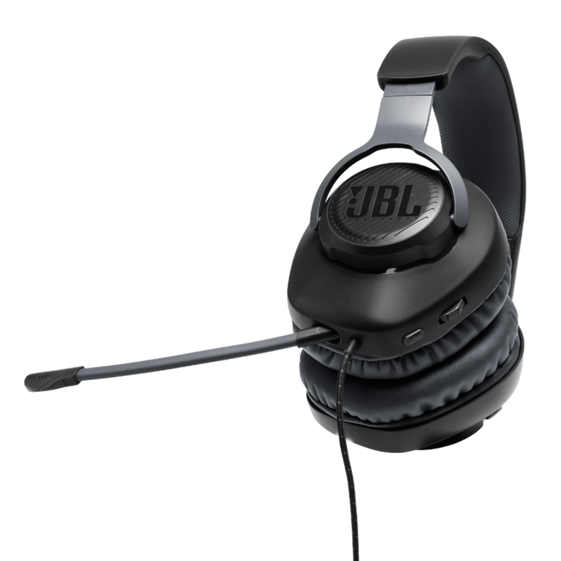 JBL Free WFH - Black - Wired over-ear headset with detachable mic - Detailshot 1 image number null