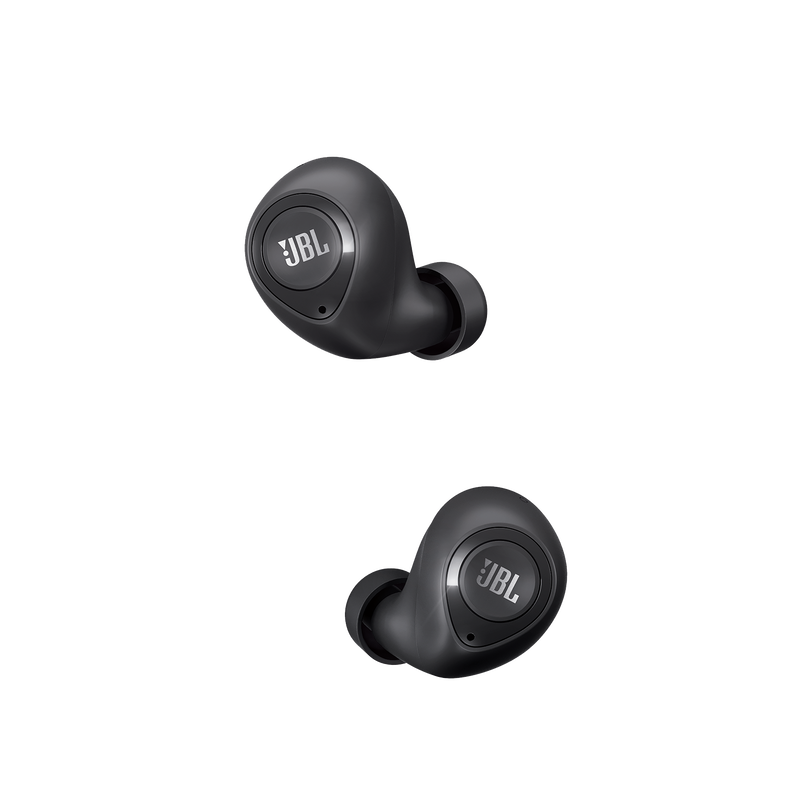 JBL T100TWS - Black - True wireless in-ear headphones. - Hero image number null