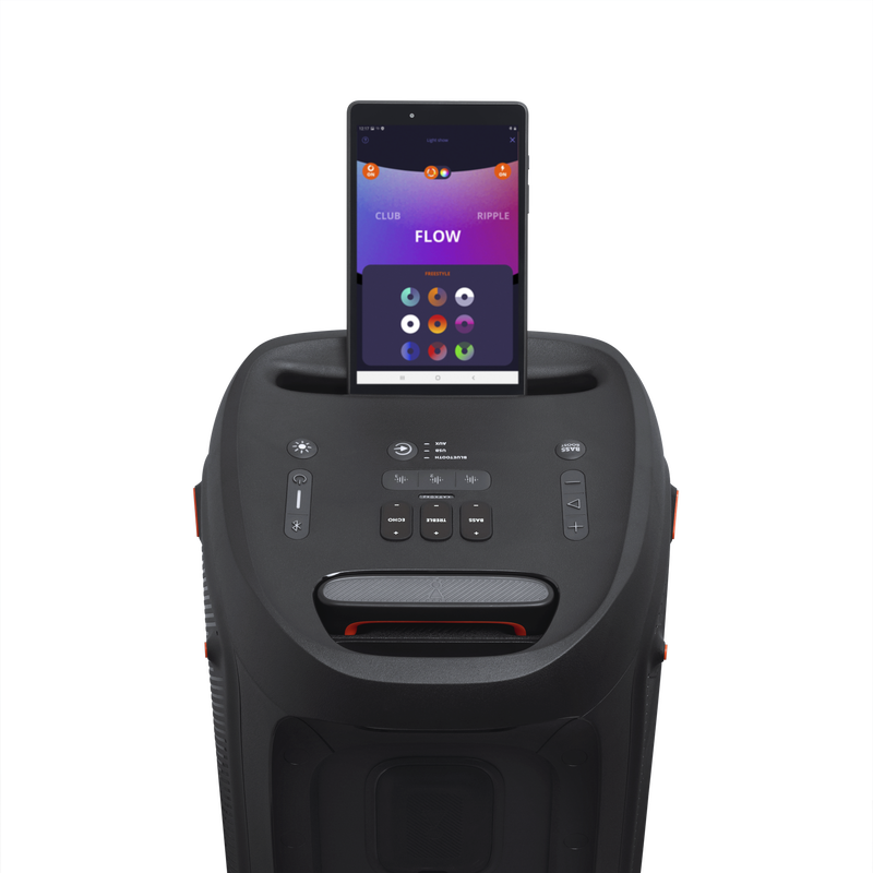 JBL Partybox 310 - Black - Portable party speaker with dazzling lights and powerful JBL Pro Sound - Detailshot 2 image number null