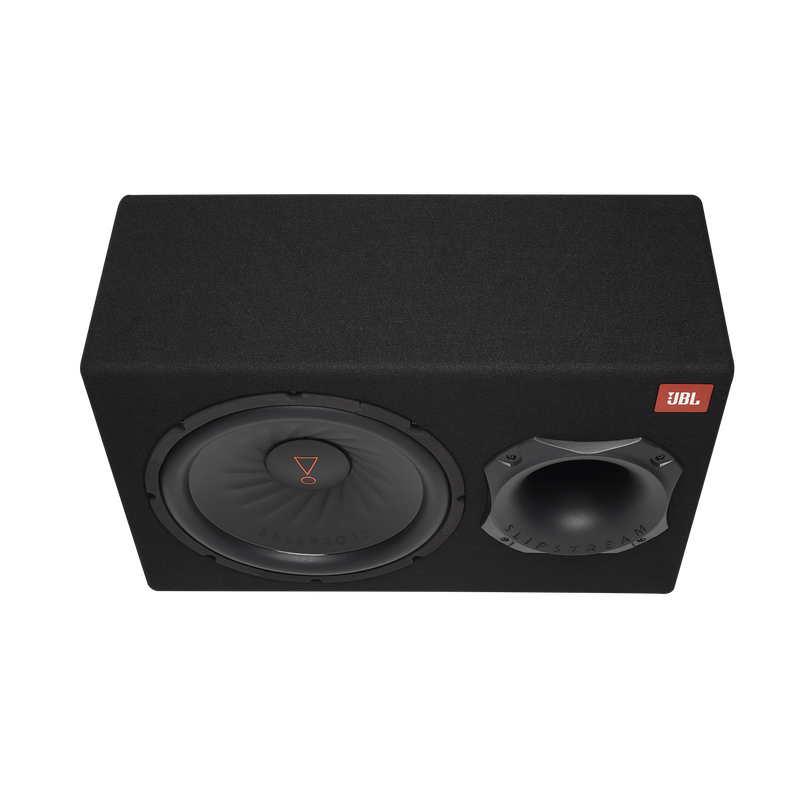 JBL BassPro 12 - Black - 12" (300mm) Car Audio Powered Subwoofer System with Slipstream Port Technology - Top image number null