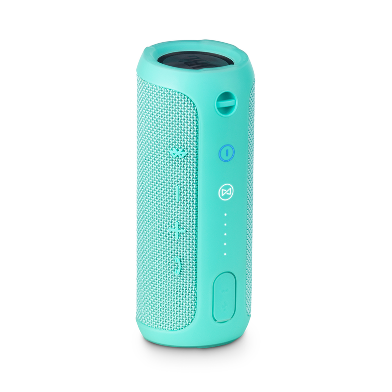 JBL Flip 3 - Teal - Splashproof portable Bluetooth speaker with powerful sound and speakerphone technology - Back image number null